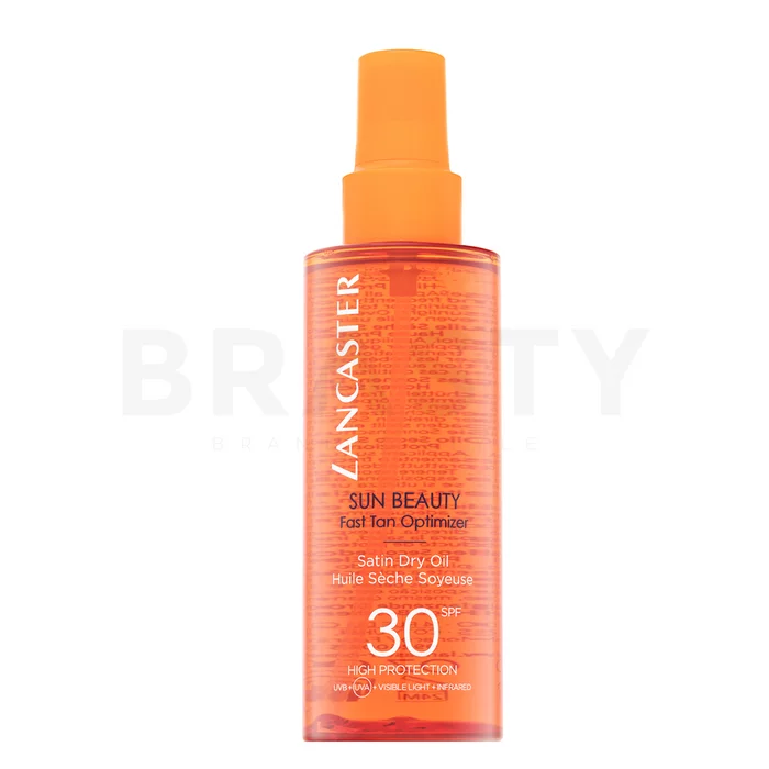 Lancaster Sun Beauty Satin Sheen Oil Fast Tan Optimizer SPF30 napolaj arcra és testre 150 ml