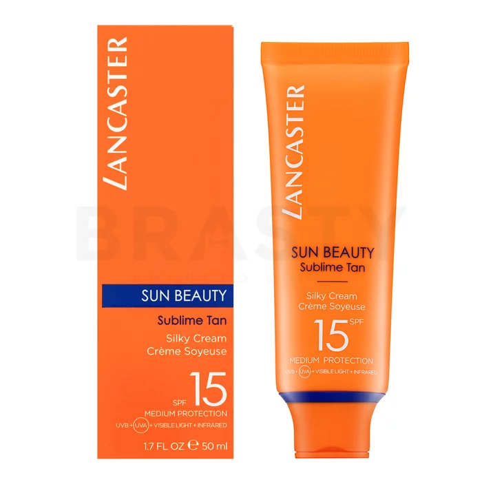 Lancaster Sun Beauty Sublime Tan Silky Cream SPF15 napozó krém arcra 50 ml