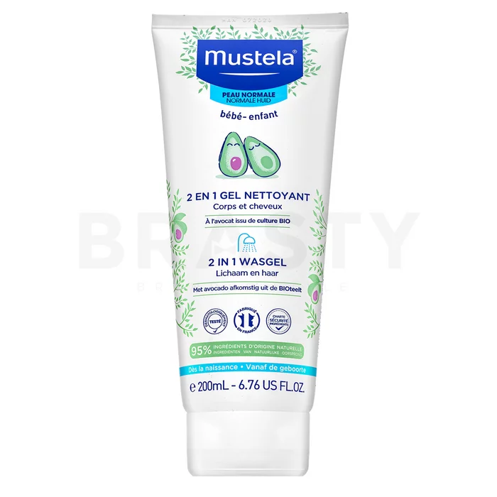 Mustela Bébé 2in1 Cleansing Gel tisztító gél gyerekeknek 200 ml