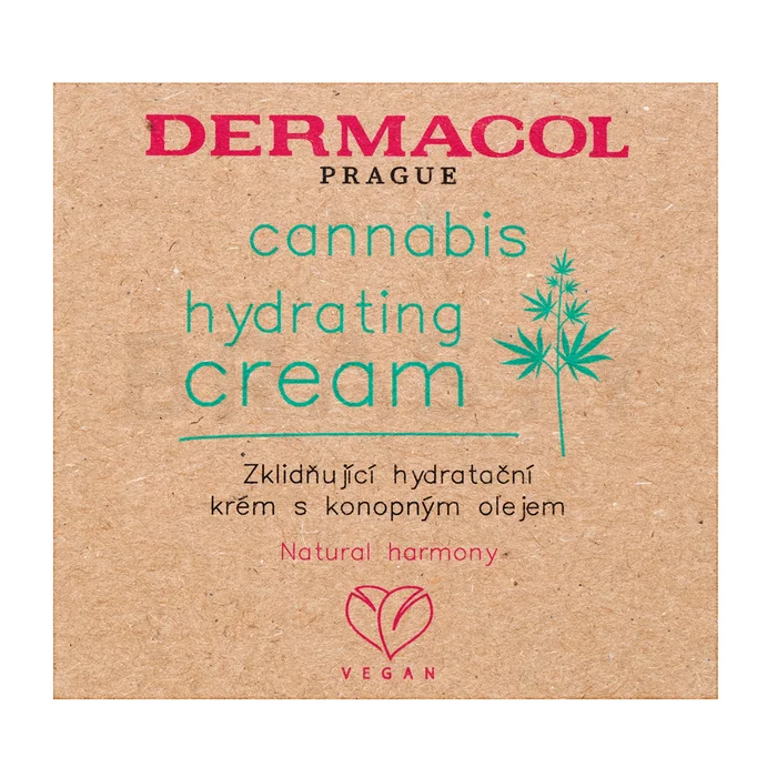 Dermacol Cannabis Hydrating Cream vochtinbrengende crème om de huid te kalmeren 50 ml