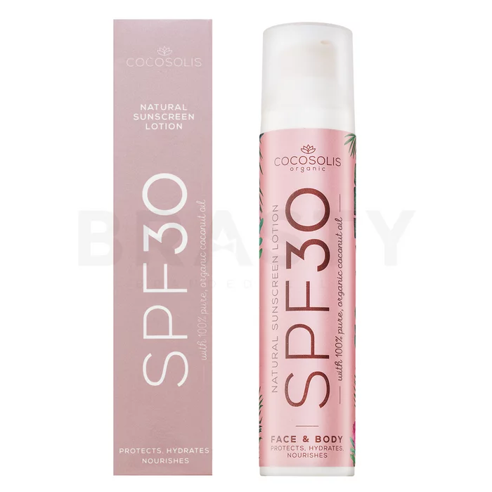 COCOSOLIS Natural Sunscreen Lotion SPF30 napozó krém hidratáló hatású 100 ml
