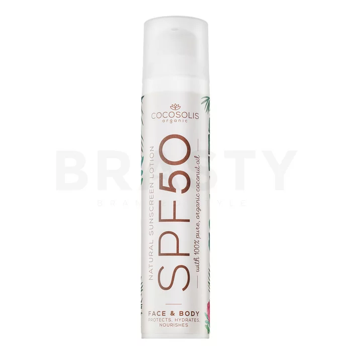 COCOSOLIS Natural Sunscreen Lotion SPF50 napozó krém hidratáló hatású 100 ml