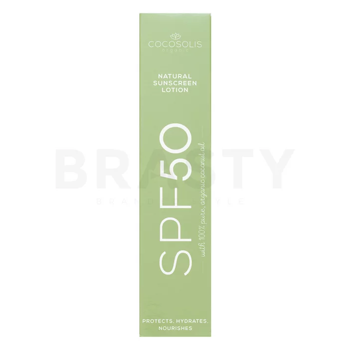COCOSOLIS Natural Sunscreen Lotion SPF50 napozó krém hidratáló hatású 100 ml