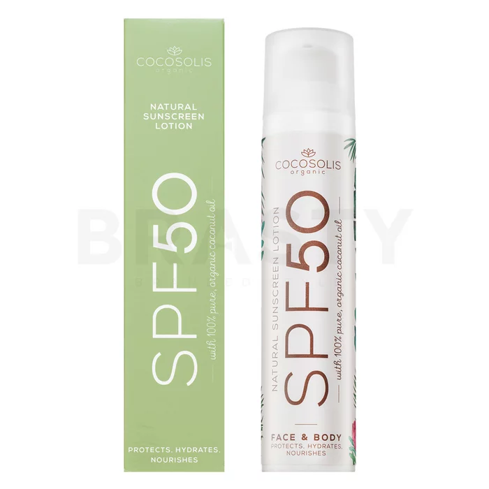 COCOSOLIS Natural Sunscreen Lotion SPF50 napozó krém hidratáló hatású 100 ml