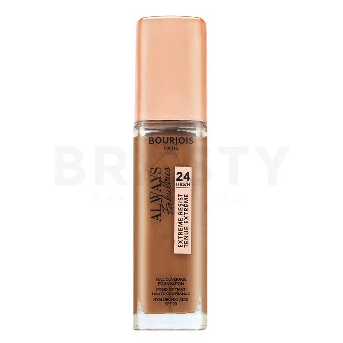 Bourjois Always Fabulous 24HRS Extreme Resist Foundation tekutý make-up pre zjednotenie farebného tónu pleti 510 Gold Caramel 30 ml