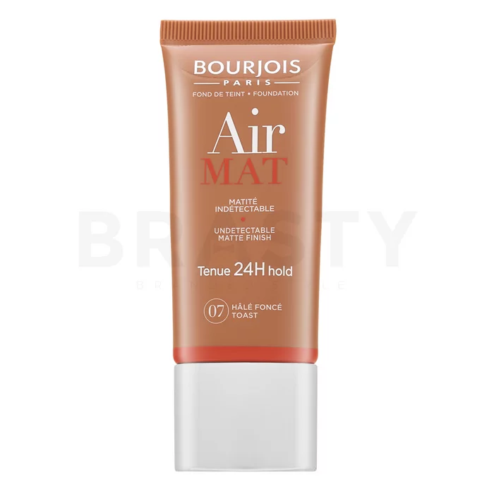 Bourjois Air Mat 24H Undetectable Matte Finish tekutý make-up pre matný efekt 07 Tan Dark 30 ml