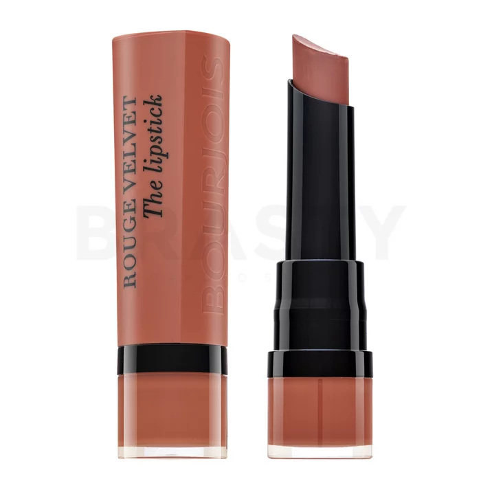 Bourjois Rouge Velvet The Lipstick дълготрайно червило за матов ефект 01 Hey Nude! 2,4 g