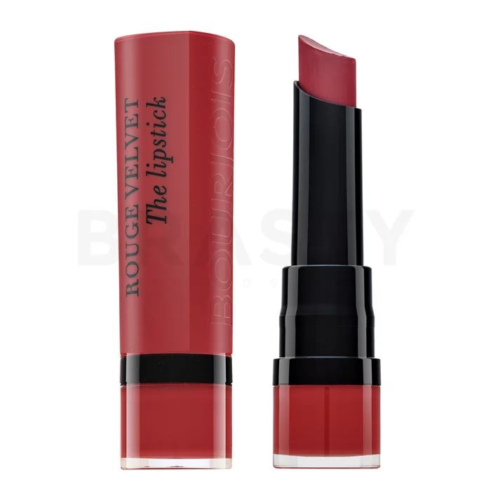 Bourjois Rouge Velvet The Lipstick дълготрайно червило за матов ефект 04 Hip Hip Pink 2,4 g