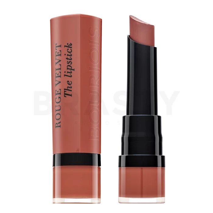 Bourjois Rouge Velvet The Lipstick дълготрайно червило за матов ефект 15 Peach Tatin 2,4 g