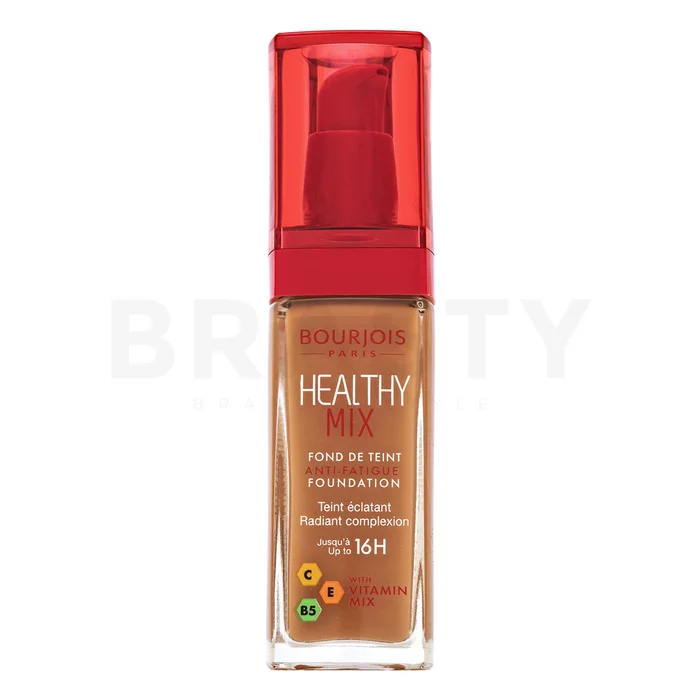 Bourjois Healthy Mix Anti-Fatigue Foundation tekutý make-up pre zjednotenú a rozjasnenú pleť 058 Caramel 30 ml