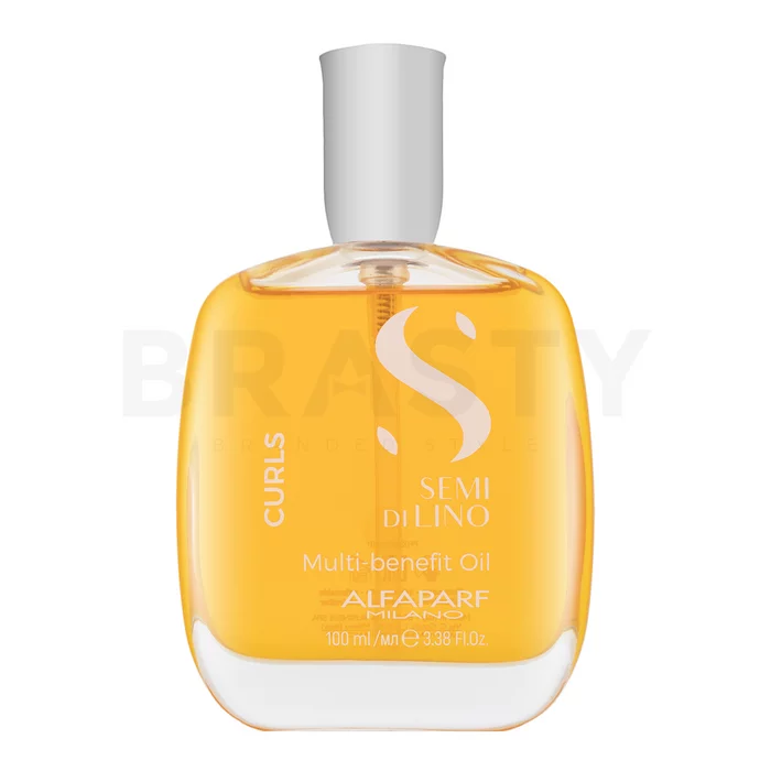 Alfaparf Milano Semi Di Lino Curls Multi-Benefit Oil Aceite seco multiuso Para lucir un cabello ondulado y rizado 100 ml