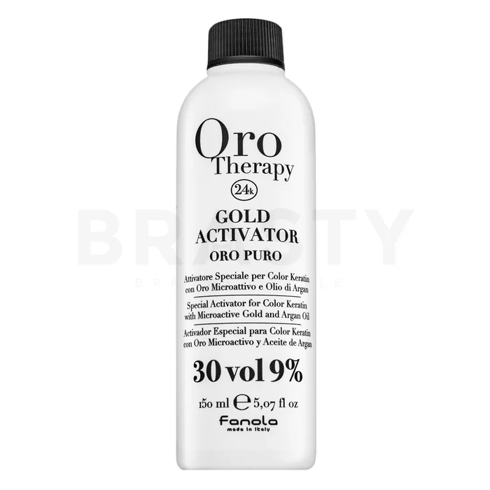 Fanola Oro Therapy 24k Gold Activator Oro Puro razvijanje emulzij za vse vrste las 9% 30 Vol. 150 ml