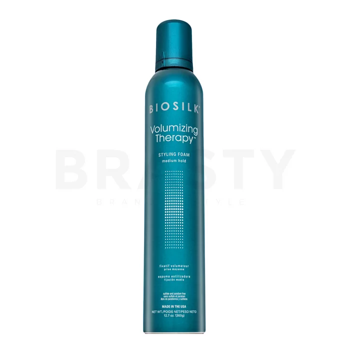 BioSilk Volumizing Therapy Styling Foam spumă întăritoare pentru păr fin fără volum 360 g
