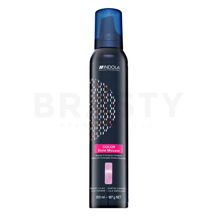 Indola Color Style Mousse Semi-permanente Schaum-Haarfarbe Powdery Lilac 200 ml