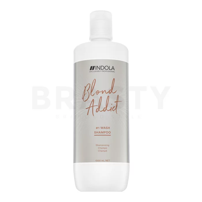 Indola Blond Addict 1 Wash Shampoo sampon de curatare pentru păr blond 1000 ml