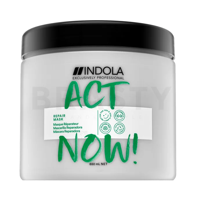 Indola Act Now! Repair Mask tápláló maszk sérült hajra 650 ml