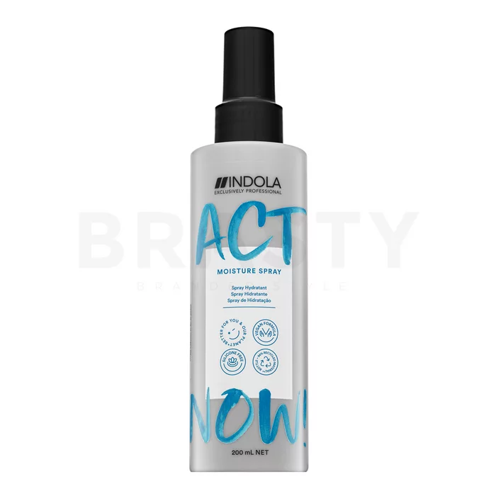 Indola Act Now! Moisture Spray Spray per lo styling per l'idratazione dei capelli 200 ml