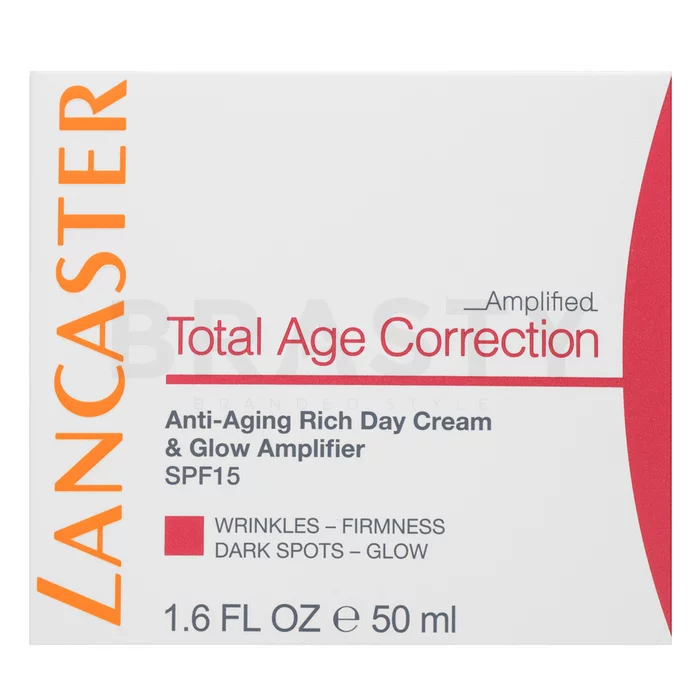 Lancaster Total Age Correction Amplified negovalna krema Anti-Aging Rich Day Cream & Glow Amplifier SPF15 50 ml