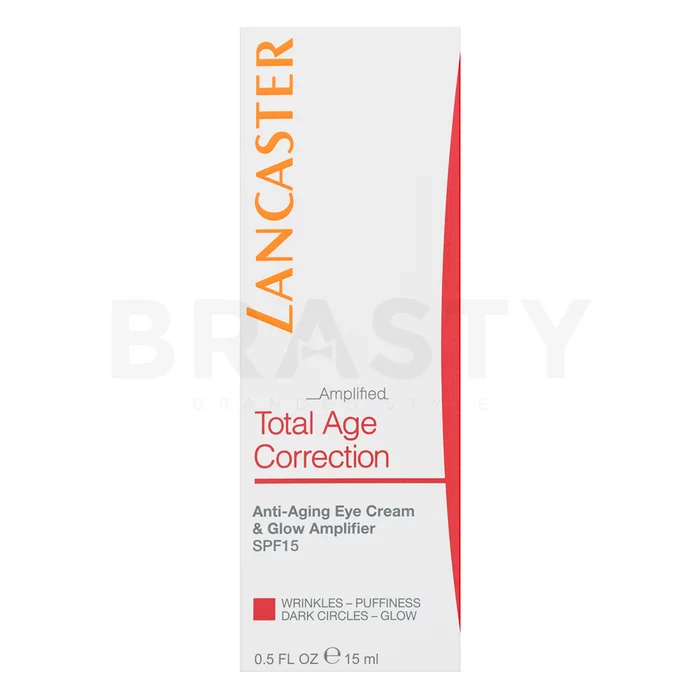 Lancaster Total Age Correction Amplified Anti-Aging Eye Cream & Glow Amplifier SPF15 rozjaśniający krem pod oczy z formułą przeciwzmarszczkową 15 ml