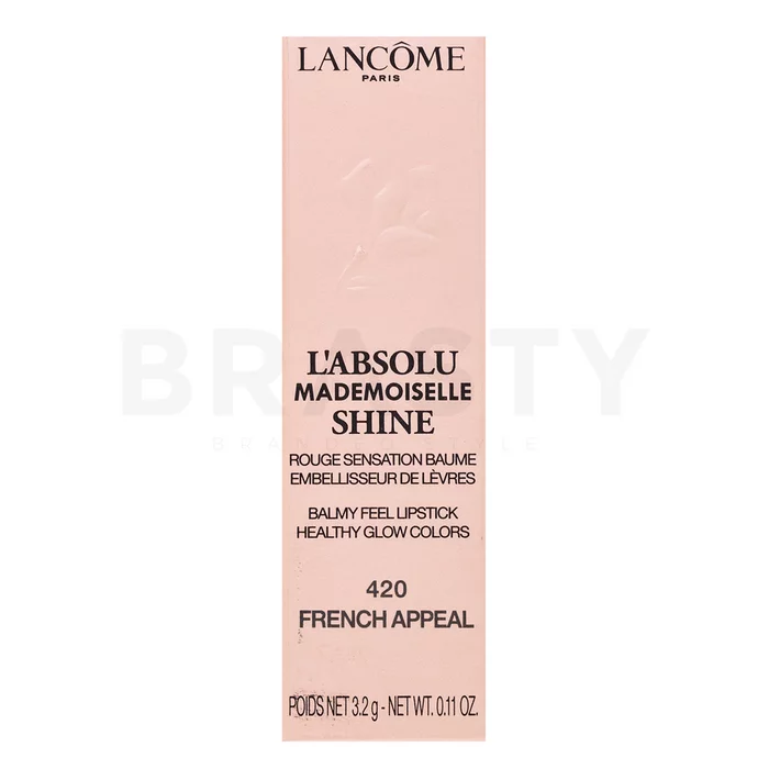 Lancôme L'Absolu Mademoiselle Shine Lipstick червило с овлажняващо действие 420 French Appeal 3,2 g