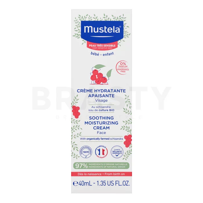 Mustela Bébé Soothing Moisturizing Face Cream nyugtató emulzió gyerekeknek 40 ml