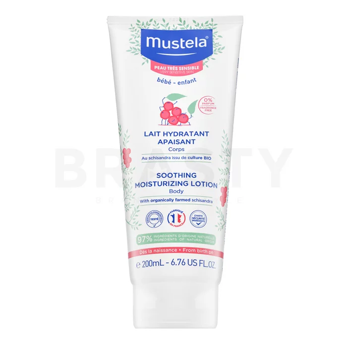 Mustela Bébé Soothing Moisturizing Lotion hidratáló testápoló érzékeny arcbőrre 200 ml