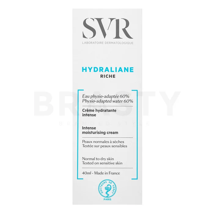 SVR Hydraliane krema za kožo Riche Intense Moisturising Cream 40 ml