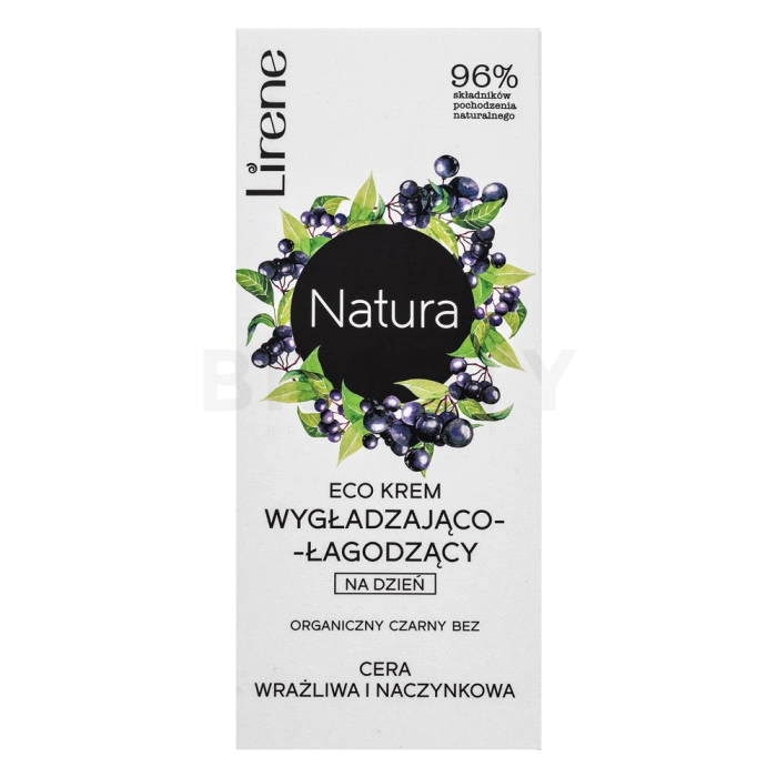 Lirene Natura Eco Black Elderberry Smoothing and Soothing Day Cream krém nyugtató hatású 50 ml