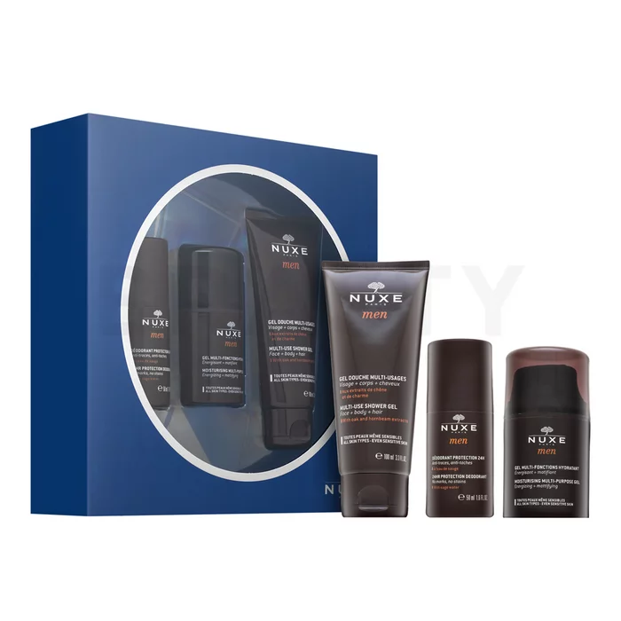 Nuxe Men Set Shower Gel + Multi-Purpose Gel + Deo Roll-on geschenkset voor mannen