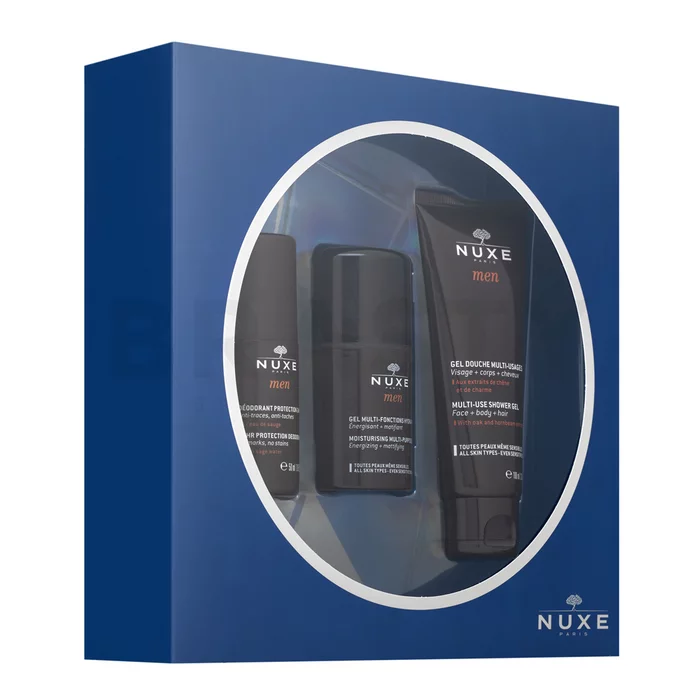 Nuxe Men Set Shower Gel + Multi-Purpose Gel + Deo Roll-on geschenkset voor mannen