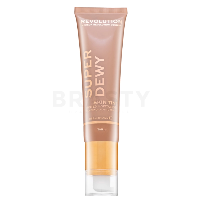 Makeup Revolution Super Dewy Skin Tint Moisturizer tonifiërende en hydraterende emulsie Tan 55 ml