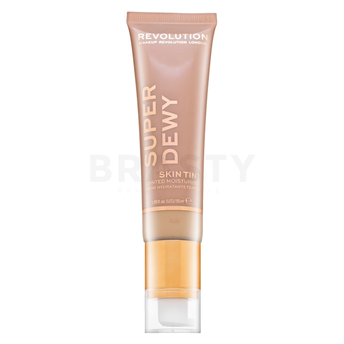 Makeup Revolution Super Dewy Skin Tint Moisturizer tonifiërende en hydraterende emulsie Fair 55 ml