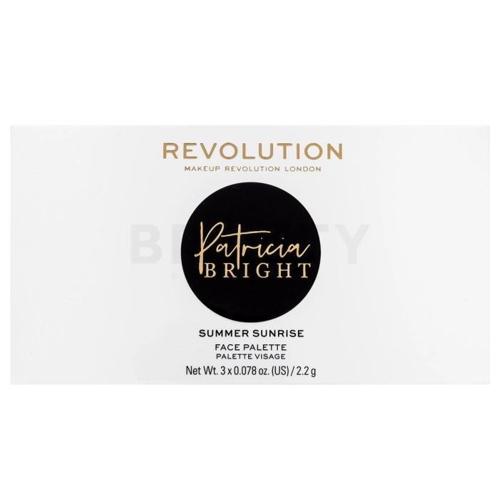 Makeup Revolution Patricia Bright Face Palette multifunkčná paleta You Are Gold 22 g