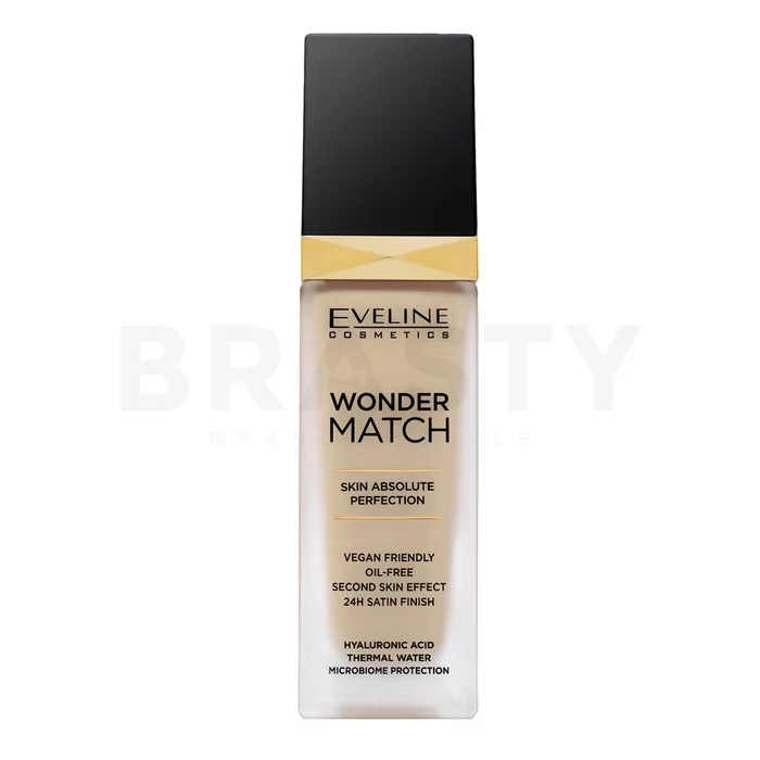 Eveline Wonder Match Skin Absolute Perfection langanhaltendes Make-up für eine einheitliche und aufgehellte Gesichtshaut 05 Light Porcelain 30 ml
