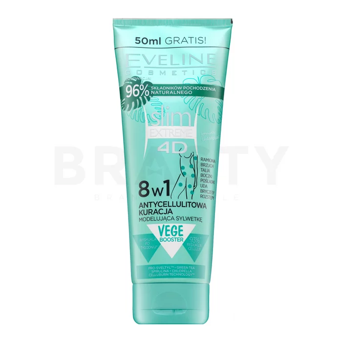 Eveline Slim Extreme 4D Anti-cellulite Body Shaping Treatment 8in1 Sculptuurserum voor buik, dijen en billen 250 ml