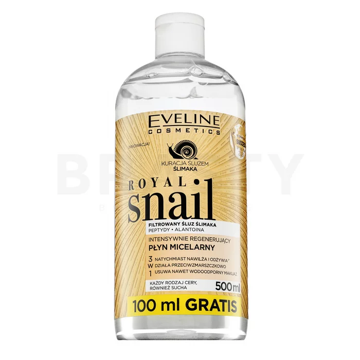 Eveline Royal Snail micelarna voda za skidanje šminke Intensely Regenerating Micellar Water 500 ml