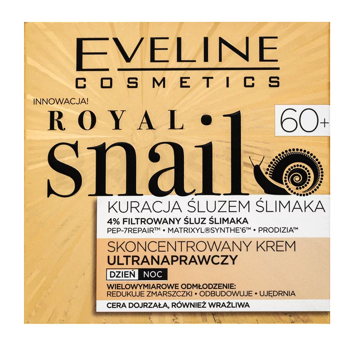 Eveline Royal Snail lifting krema za učvrstitev Concentrated Ultra-Repair Cream 60+ 50 ml