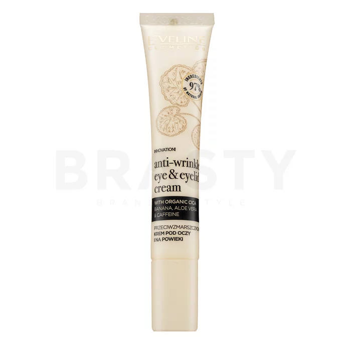 Eveline Organic Gold krema za osvetlitev oči Anti-Wrinkle Eye & Eyelid Cream 20 ml