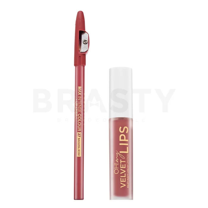 Eveline OH! My Velvet Lips Matt Lip Kit komplet za ustnice za mat učinek 13 Brownie Biscotti 4,5 ml