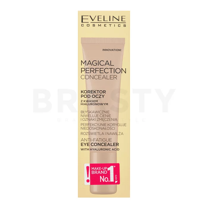 Eveline Magical Perfection Concealer tekući korektor protiv bora, natečenosti i tamnih kolutova 01 Light 15 ml