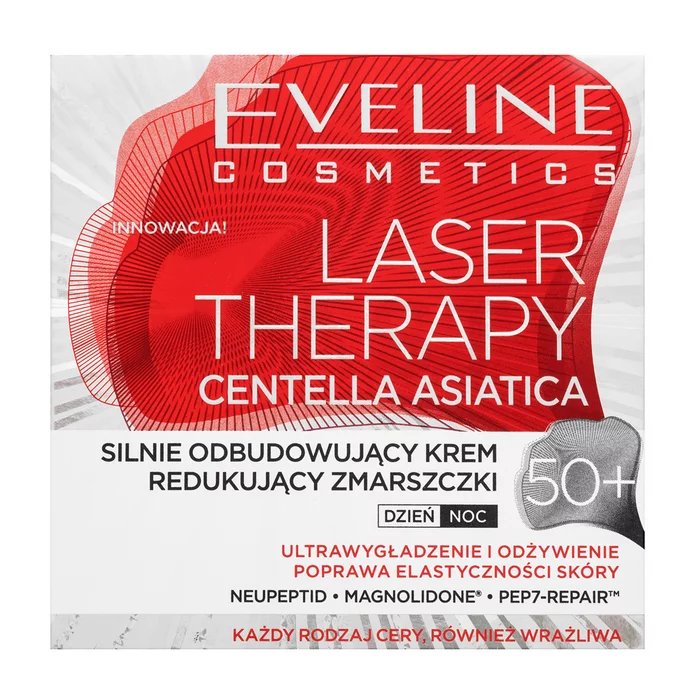 Eveline negovalna krema Laser Therapy Centella Asiatica Anti-Wrinkle Cream 50+ 50 ml