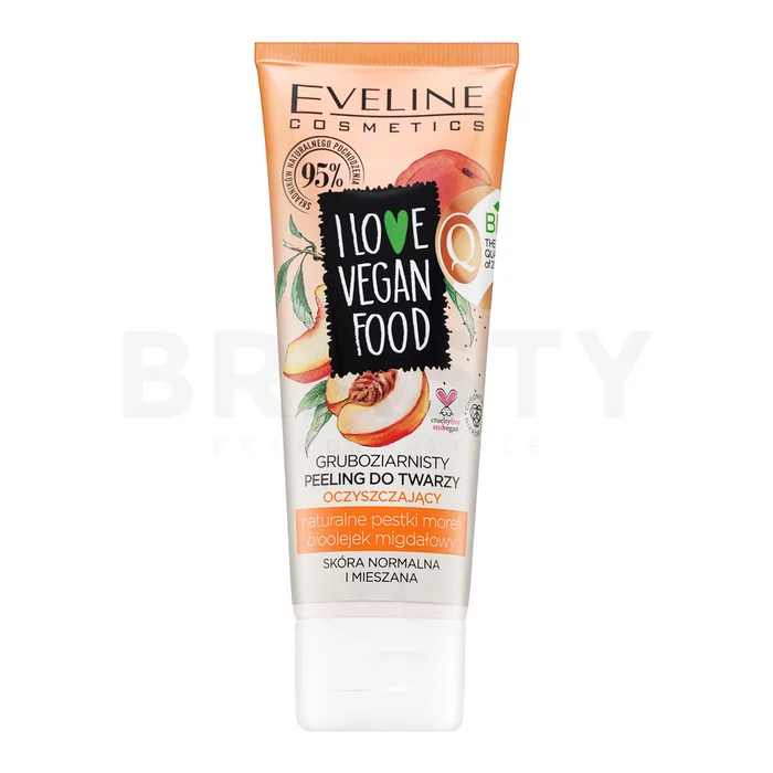 Eveline I Love Vegan Food Negovalni gel za čiščenje Cleansing Face Scrub 75 ml
