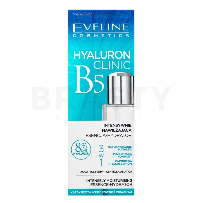 Eveline Hyaluron emulzije Clinic Intensely Moisturizing Essence-Hydrator 110 ml