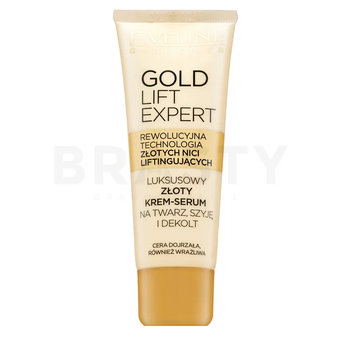 Eveline Gold Lift Expert Luxurious Gold Serum-Cream Feszesítő szilárdító krém ráncok ellen 40 ml