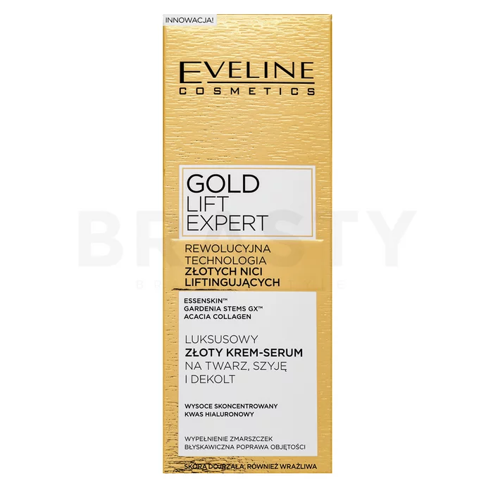 Eveline Gold Lift Expert Luxurious Gold Serum-Cream Feszesítő szilárdító krém ráncok ellen 40 ml
