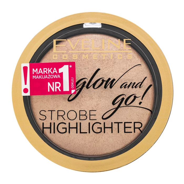 Eveline Glow And Go! Strobe Highlighter poeder voor een uniforme en stralende teint 01 Champagne 8,5 g