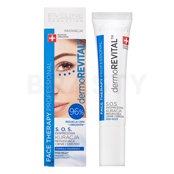 Eveline Face Therapy DermoRevital S.O.S. Express Treatment rozjaśniający krem pod oczy przeciw niedoskonałościom skóry 15 ml