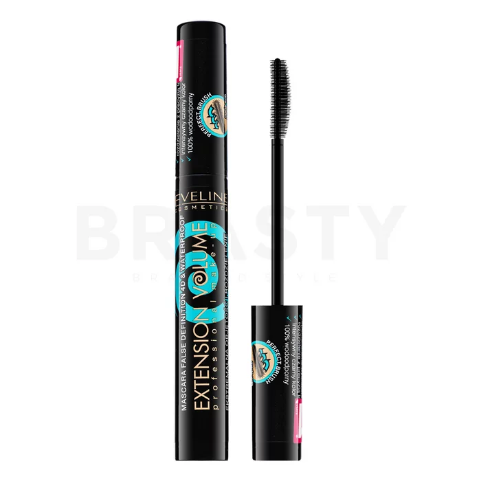 Eveline Extension Volume Waterproof Mascara mascara impermeabile per l'estensione delle ciglia e volume Black 10 ml