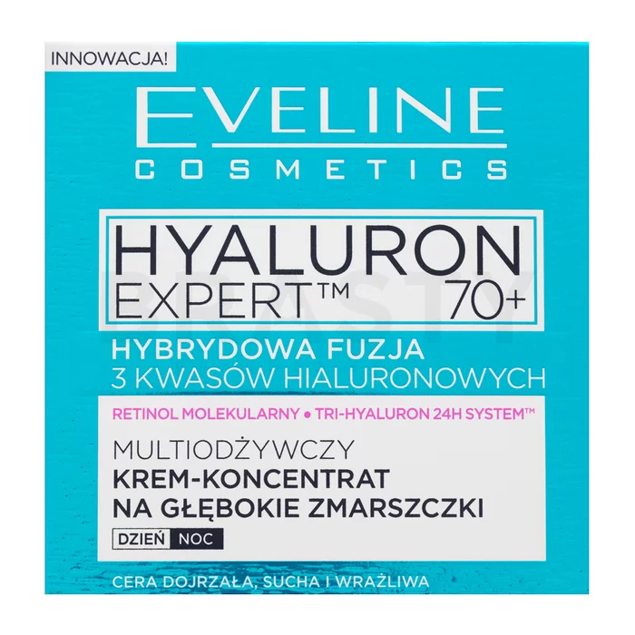 Eveline Bio Hyaluron 4D Day&Night Cream 70+ SPF8 liftingový zpevňující krém proti vráskám 50 ml