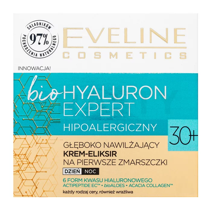 Eveline Bio Hyaluron Expert lifting krema za učvrstitev Intensive Regenerating Rejuvenatin Cream 30+ 50 ml